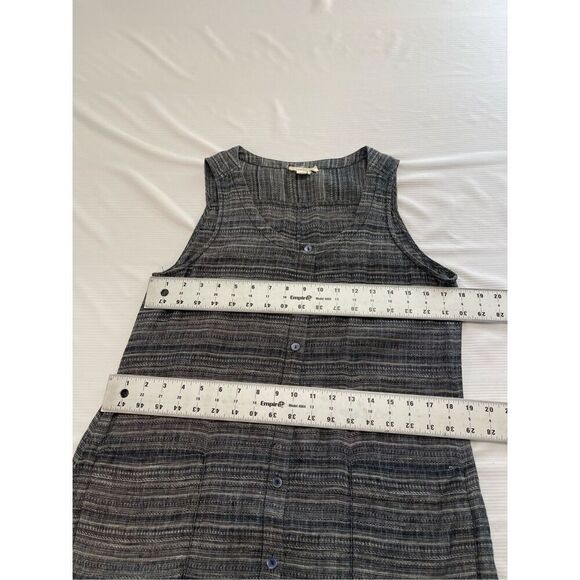 Eileen Fisher Blue Grey Linen Dress Size Small - Picture 4 of 7